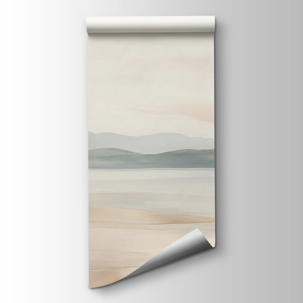 Landscape with hills and fog Landscape with hills and fog