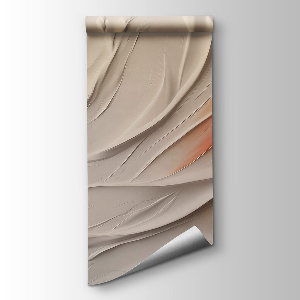 White and orange wavy lines White and orange wavy lines