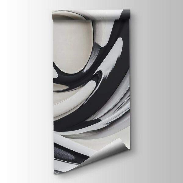 Black and white swirly design Black and white swirly design