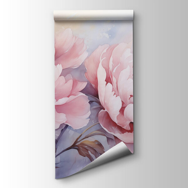 Painting of pink flowers