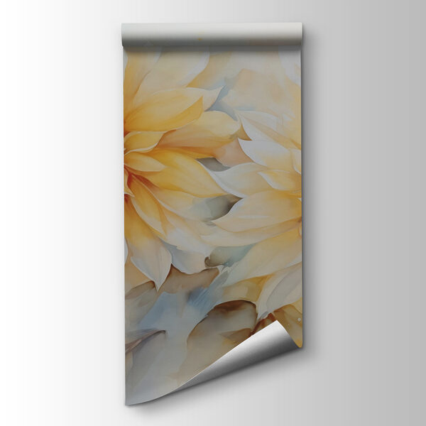 Painting of flowers on a white background