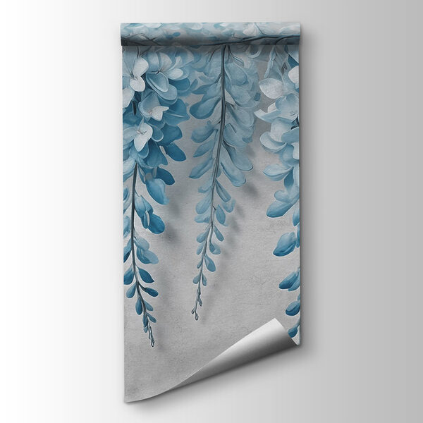 Branch with blue flowers Branch with blue flowers