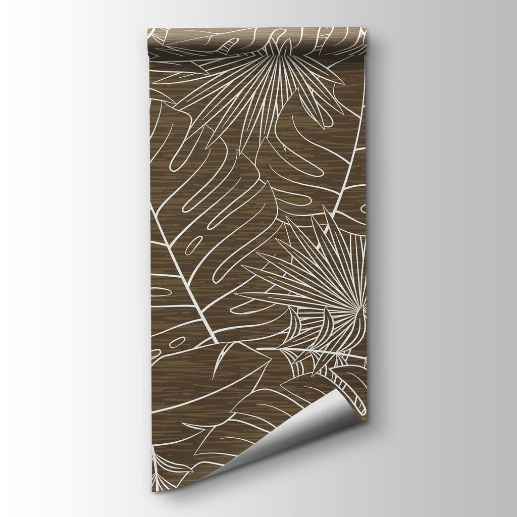 Brown and white floral pattern Brown and white floral pattern