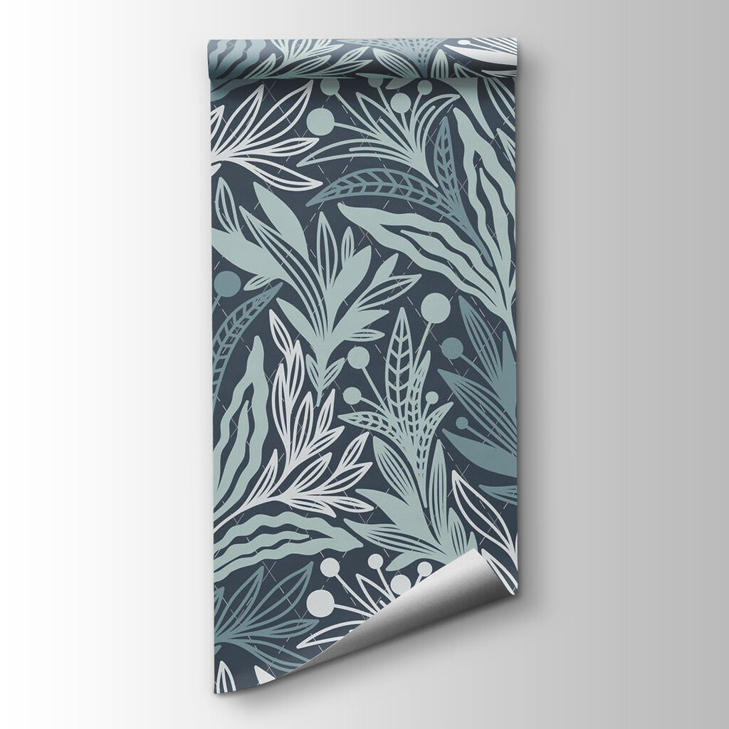 Pattern of leaves and berries Pattern of leaves and berries