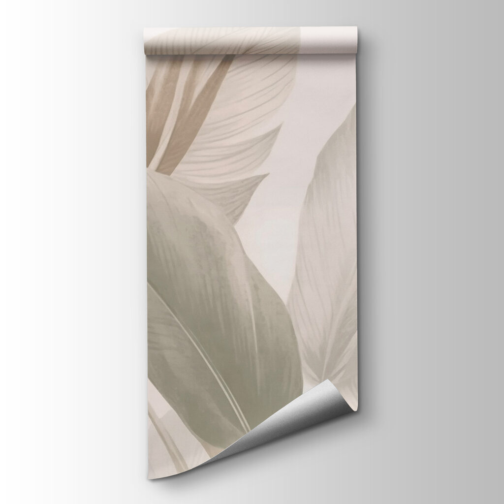 Soft greens and earthy hues blend