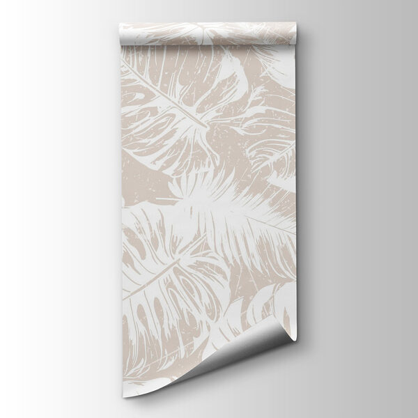 White leaves on a light background