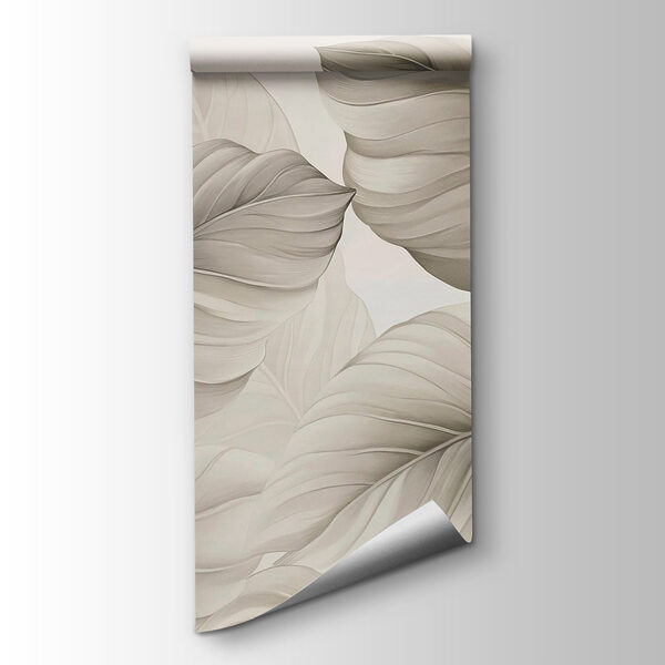 Lush leaves in soft monochrome hues Lush leaves in soft monochrome hues