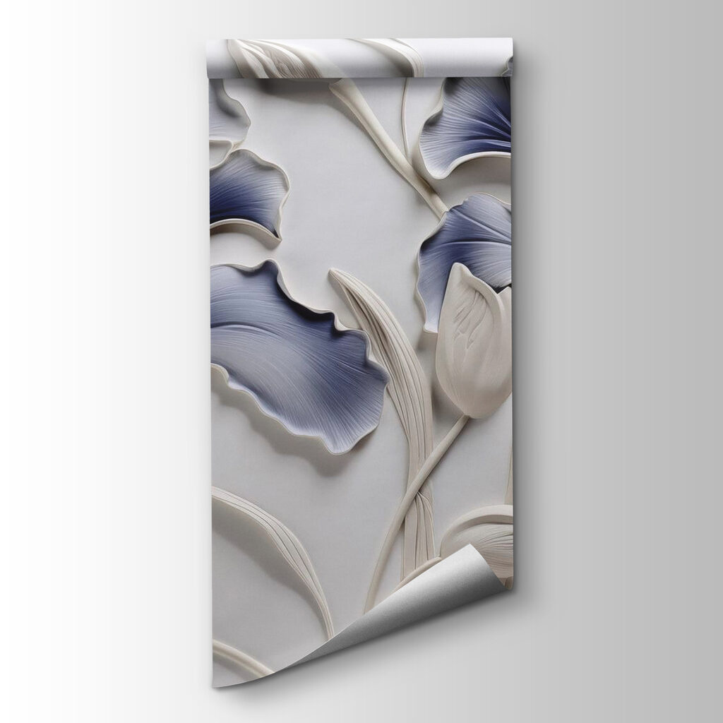 Wall art with flowers and leaves Wall art with flowers and leaves