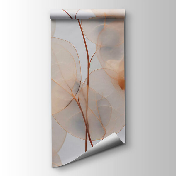 Delicate leaves in soft tones