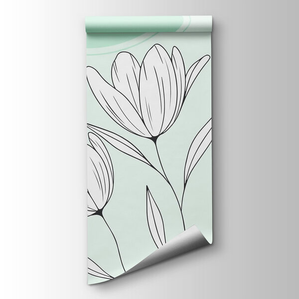 Line drawing of flowers Line drawing of flowers