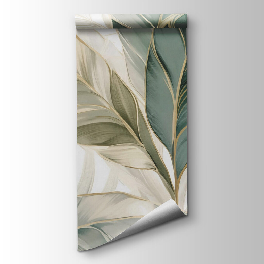 Lush green leaves in soft tones Lush green leaves in soft tones