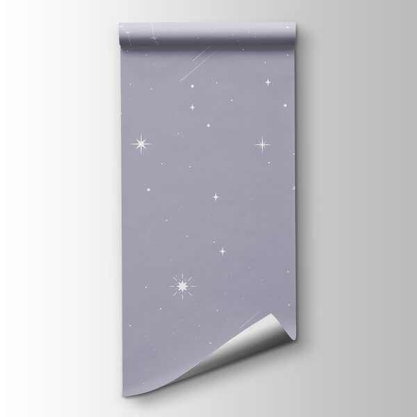 Moon and stars in the sky