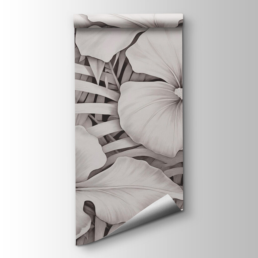 Floral patterns in monochrome tones Floral patterns in monochrome tones