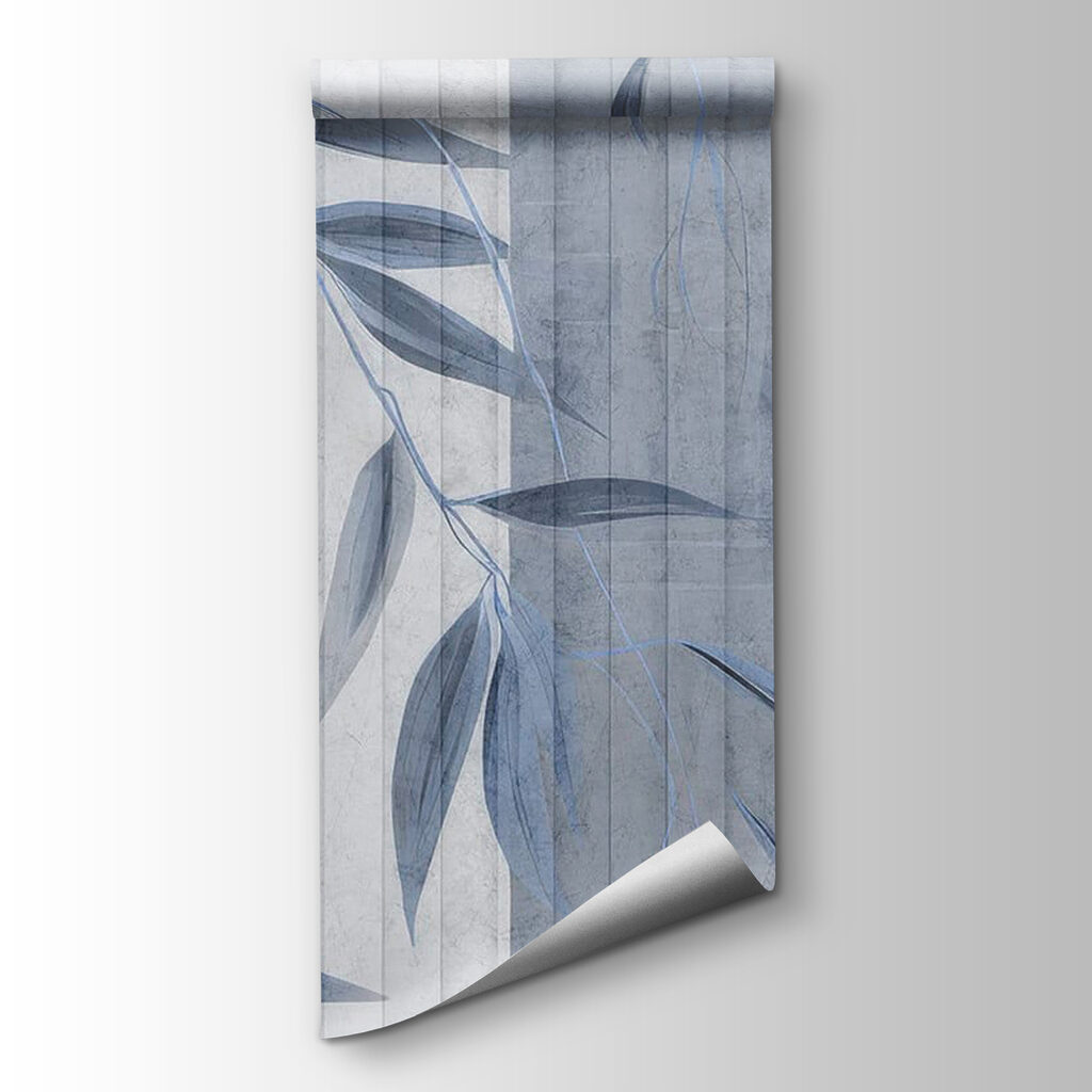 Serene leaves on soft textures Serene leaves on soft textures