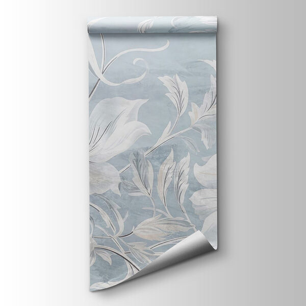 White and grey floral pattern White and grey floral pattern