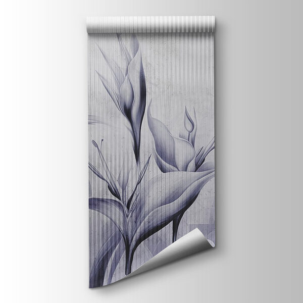 Painting of flowers on a wall Painting of flowers on a wall