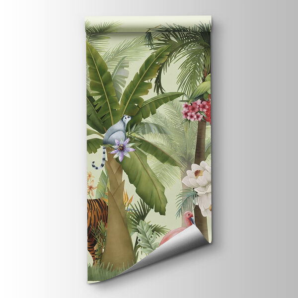 Wallpaper with animals and birds Wallpaper with animals and birds