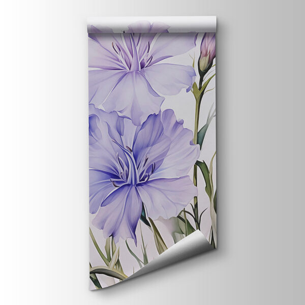 Painting of purple flowers Painting of purple flowers
