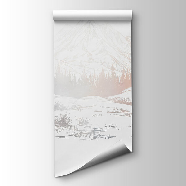 Landscape with trees and mountains Landscape with trees and mountains