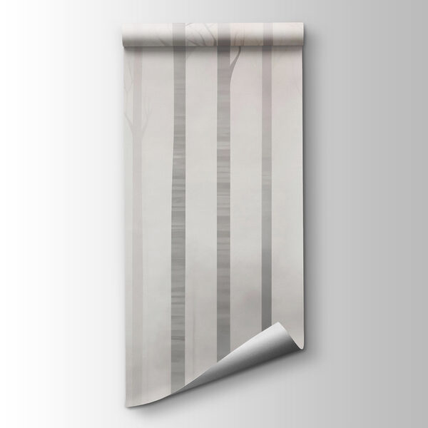 Group of trees in fog Group of trees in fog