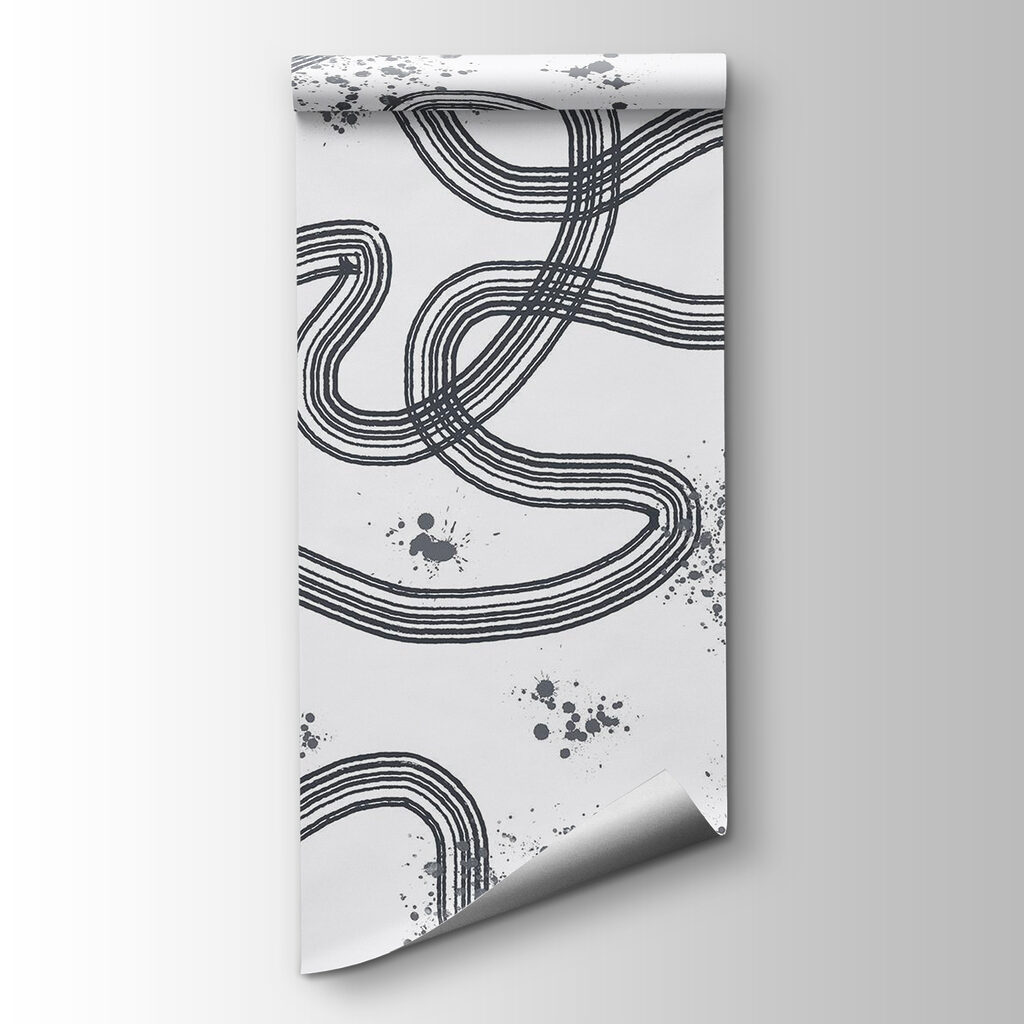 Black and white map of a race track Black and white map of a race track