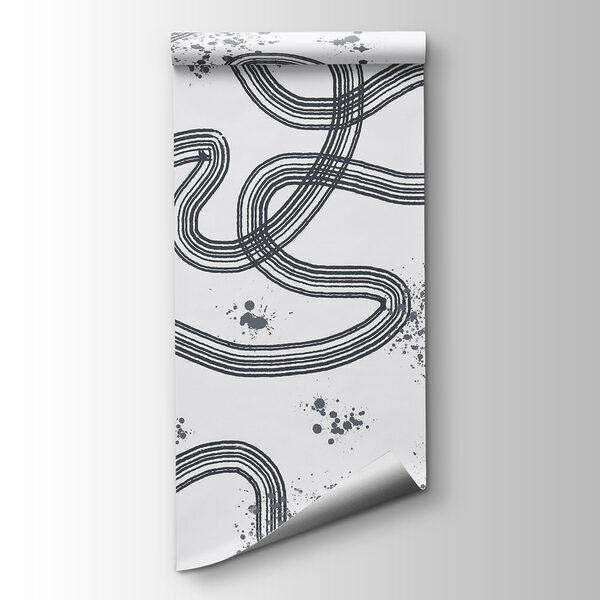 Black and white map of a race track Black and white map of a race track