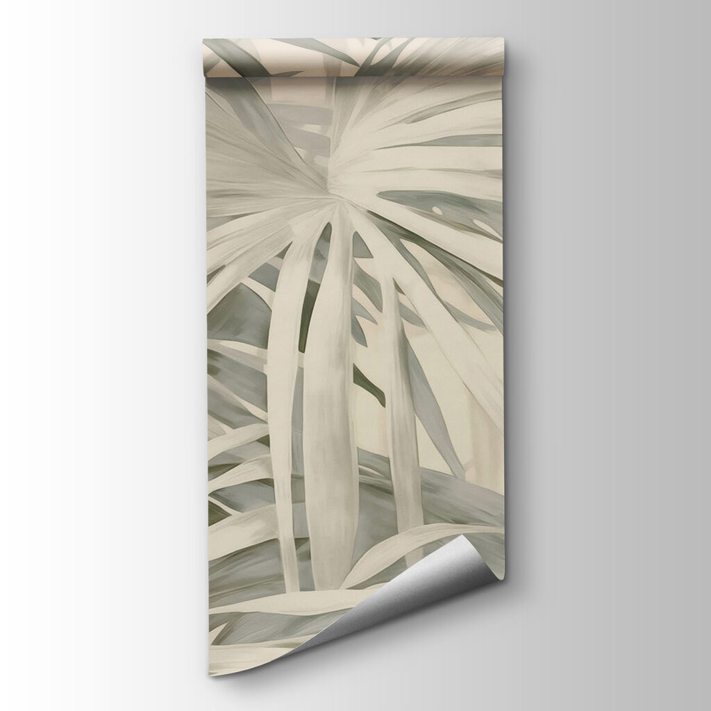 Soft, flowing palm leaves in harmony
