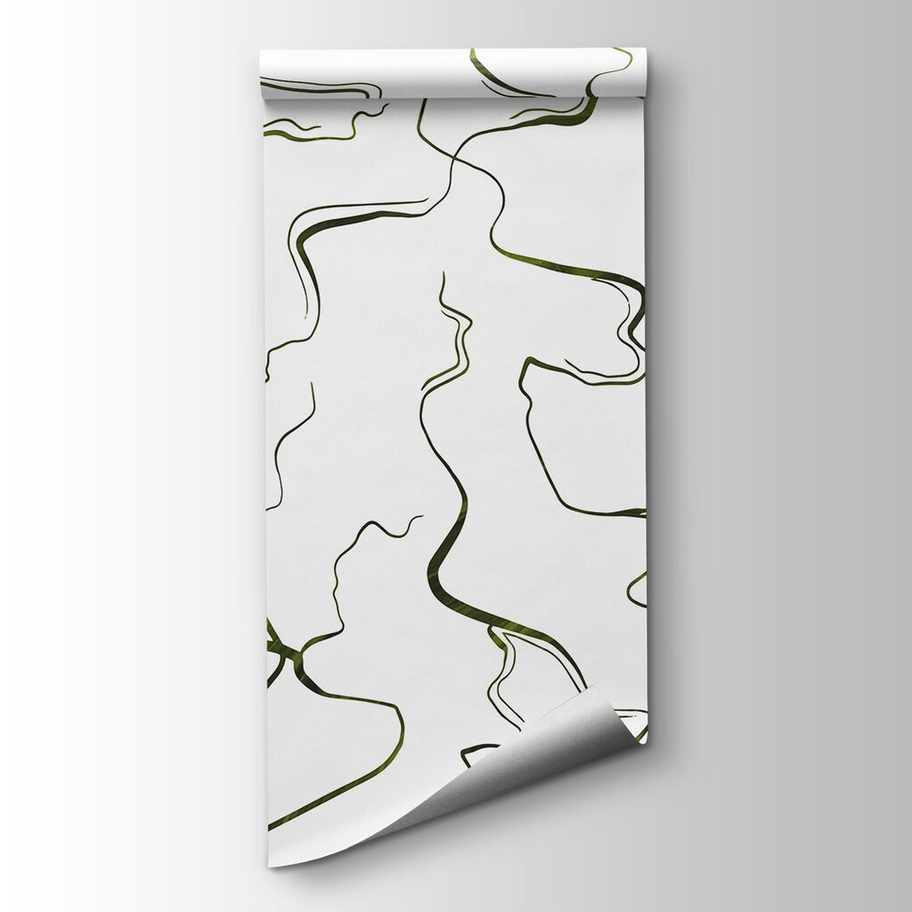 Flowing lines on a white canvas Flowing lines on a white canvas