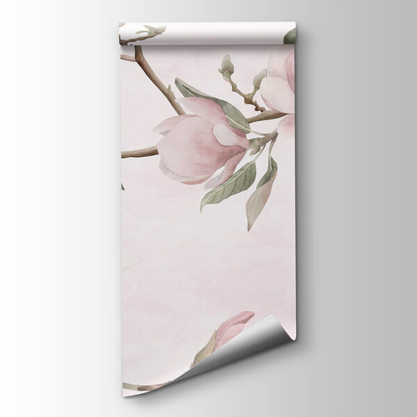 Delicate blooms on soft pastel background
