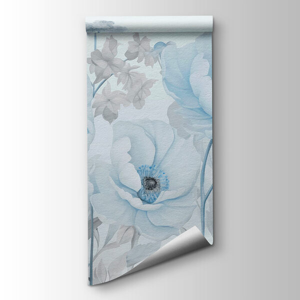 Painting of flowers on a white background