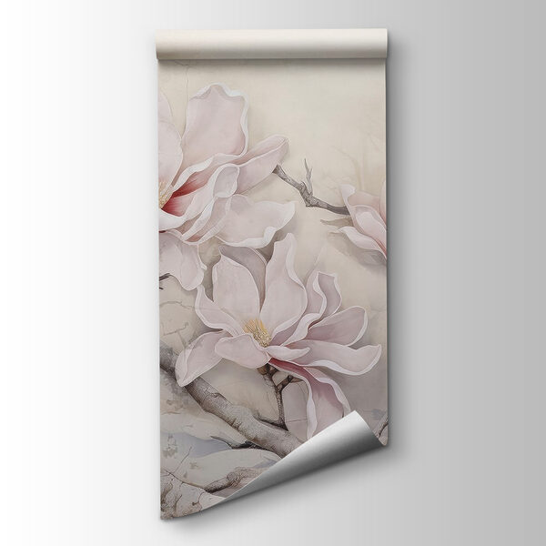 Painting of flowers on a branch Painting of flowers on a branch