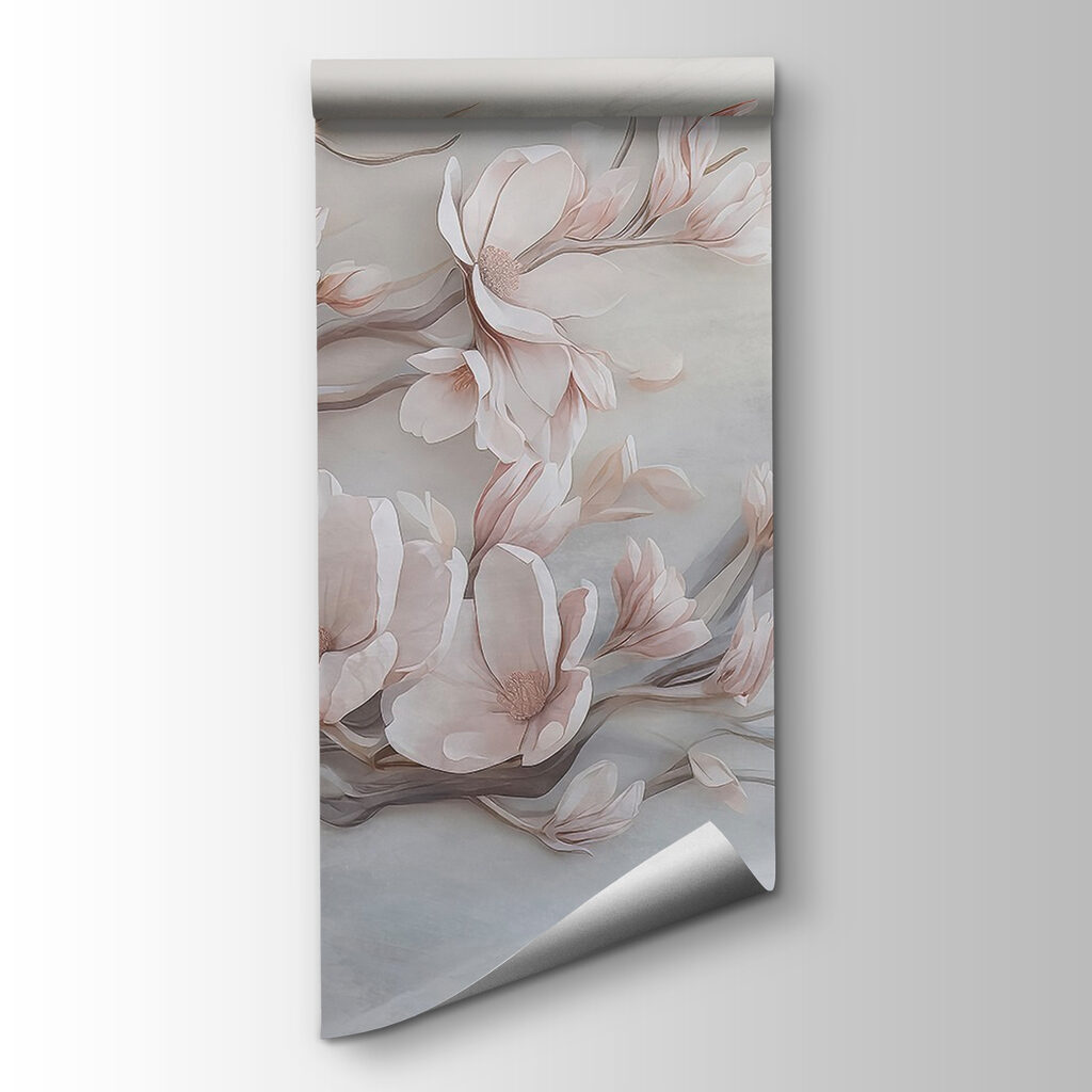 Painting of flowers on a wall