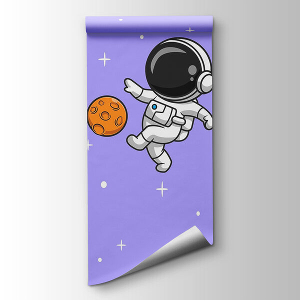 Cartoon of astronauts in space Cartoon of astronauts in space