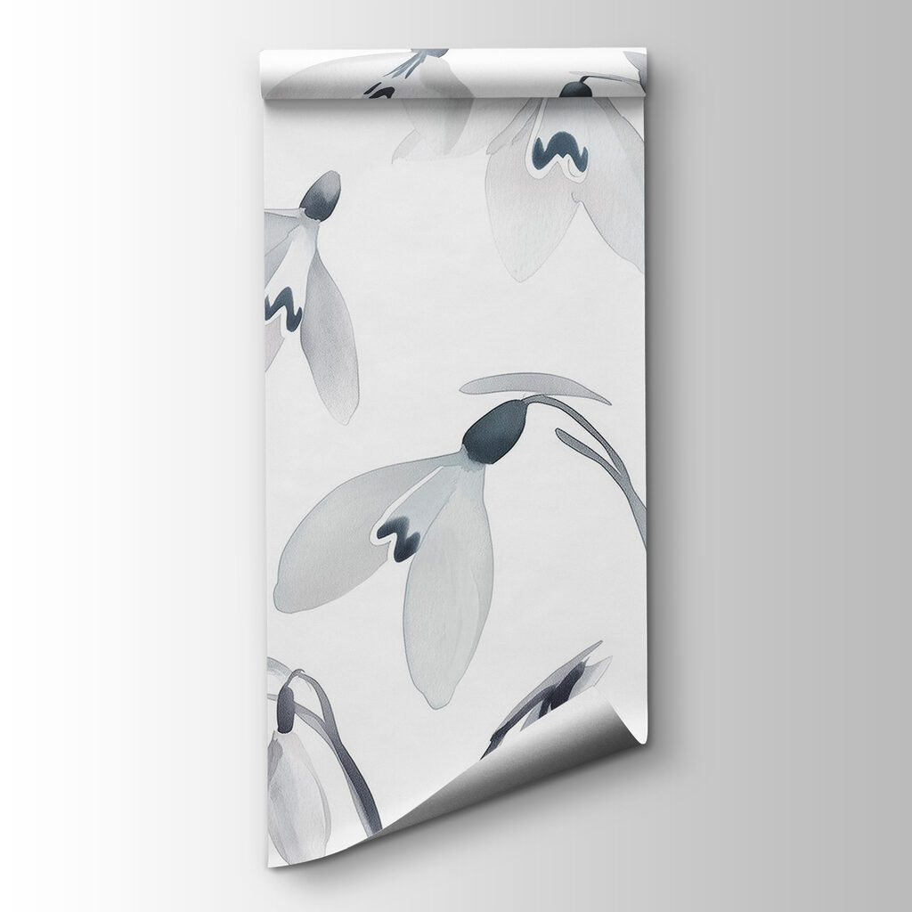 White flowers with gray leaves White flowers with gray leaves