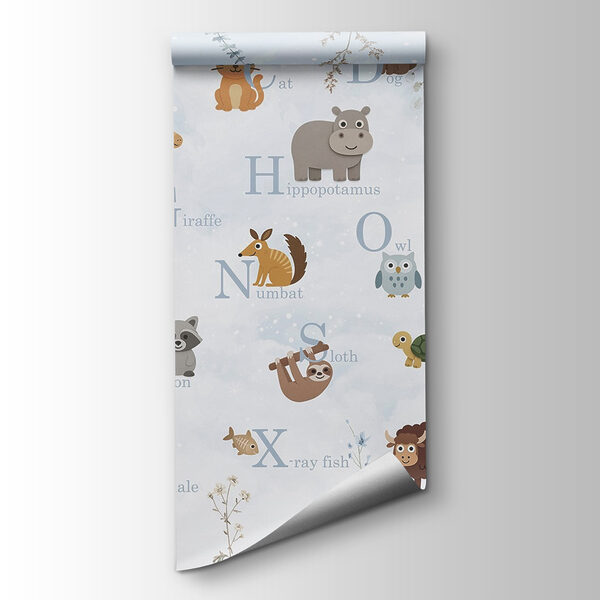 Group of animals with letters Group of animals with letters