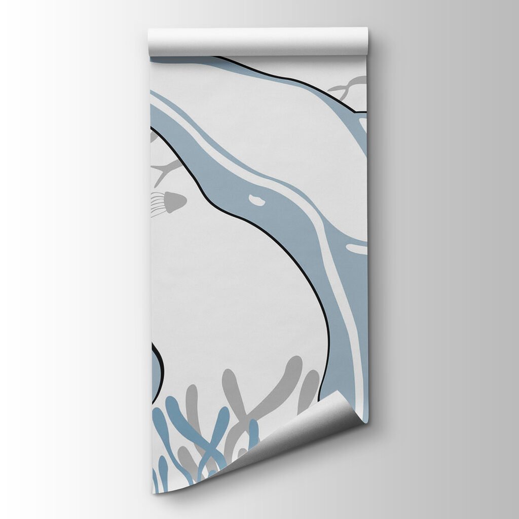 Dolphin swimming in the ocean Dolphin swimming in the ocean