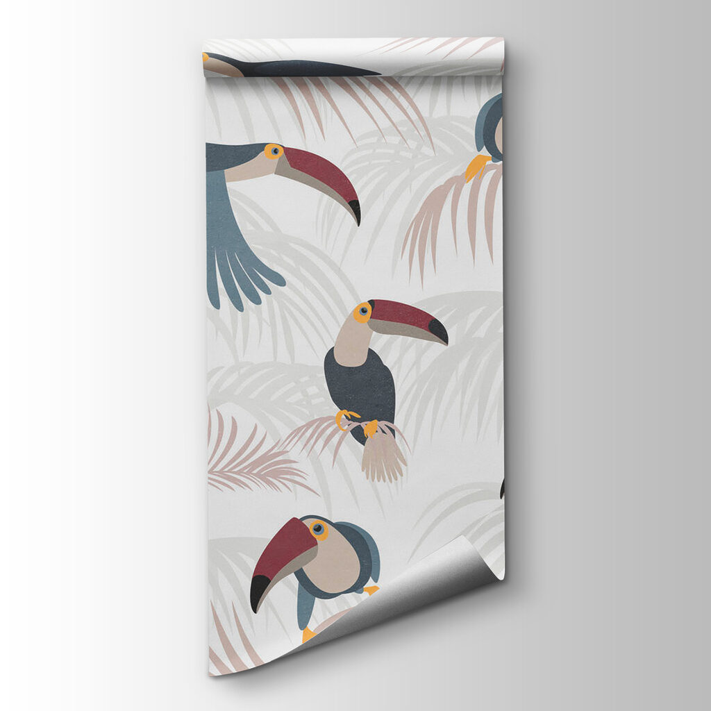 Pattern of birds and plants Pattern of birds and plants