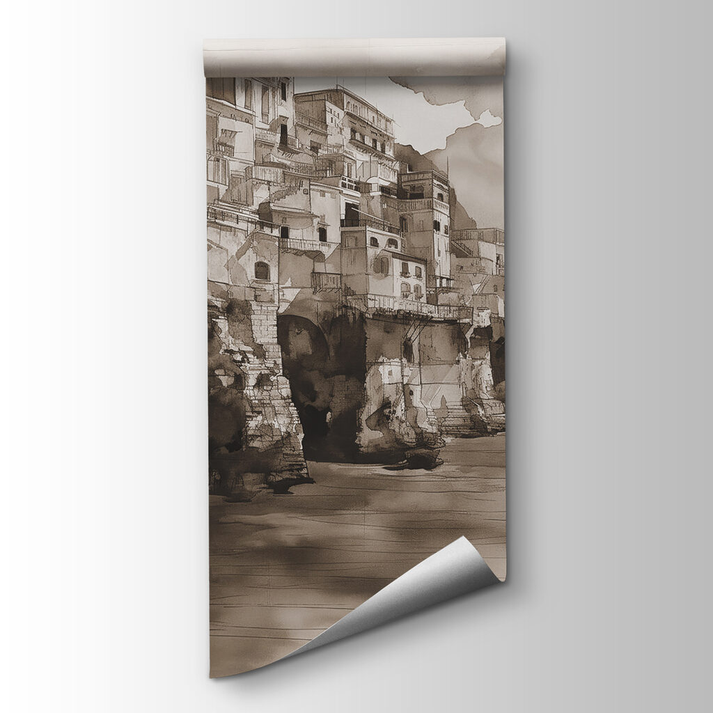 Watercolor of a city