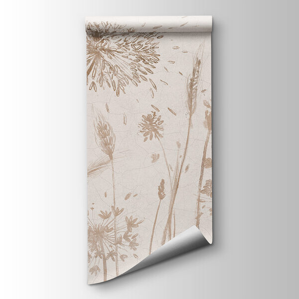 Drawing of dandelions and wheat Drawing of dandelions and wheat