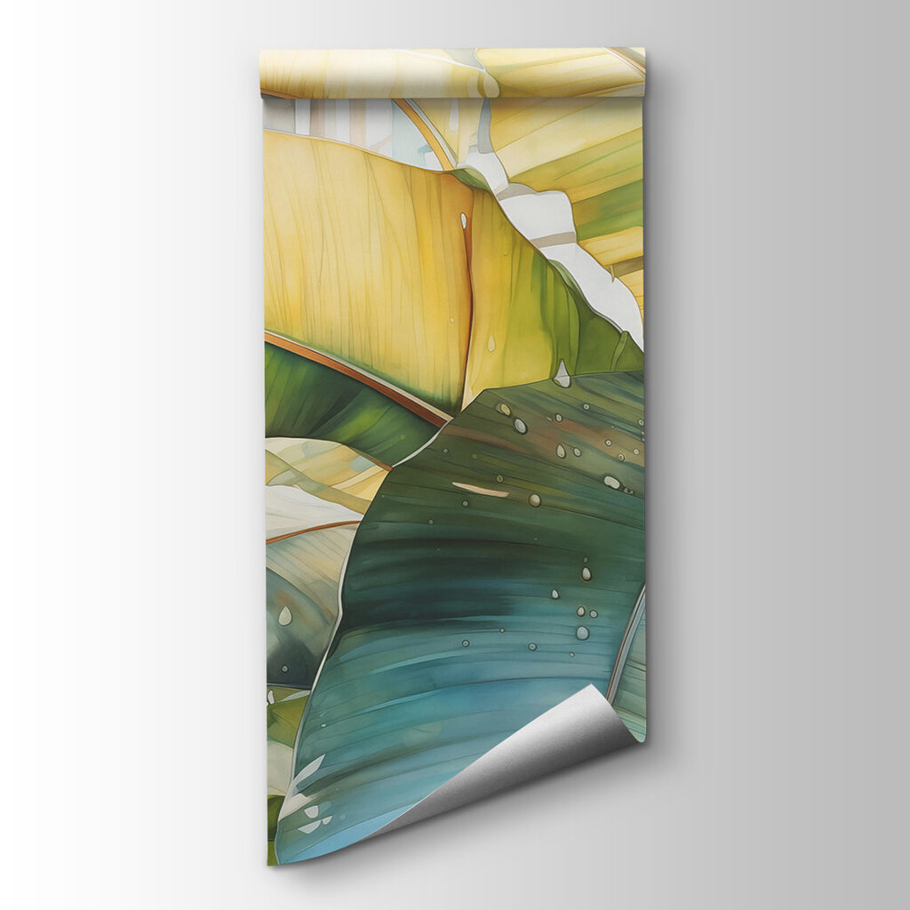 Close up of a banana leaf