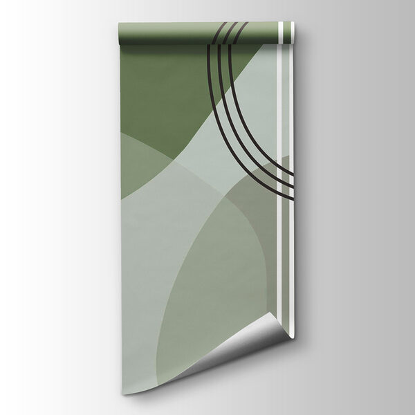 Green and white background with lines and circles Green and white background with lines and circles