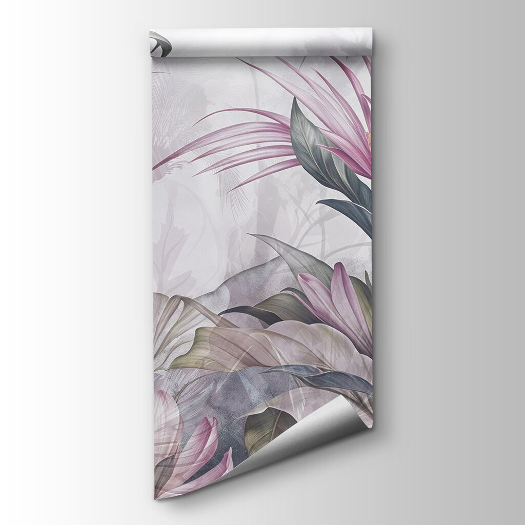 Painting of flowers and leaves Painting of flowers and leaves