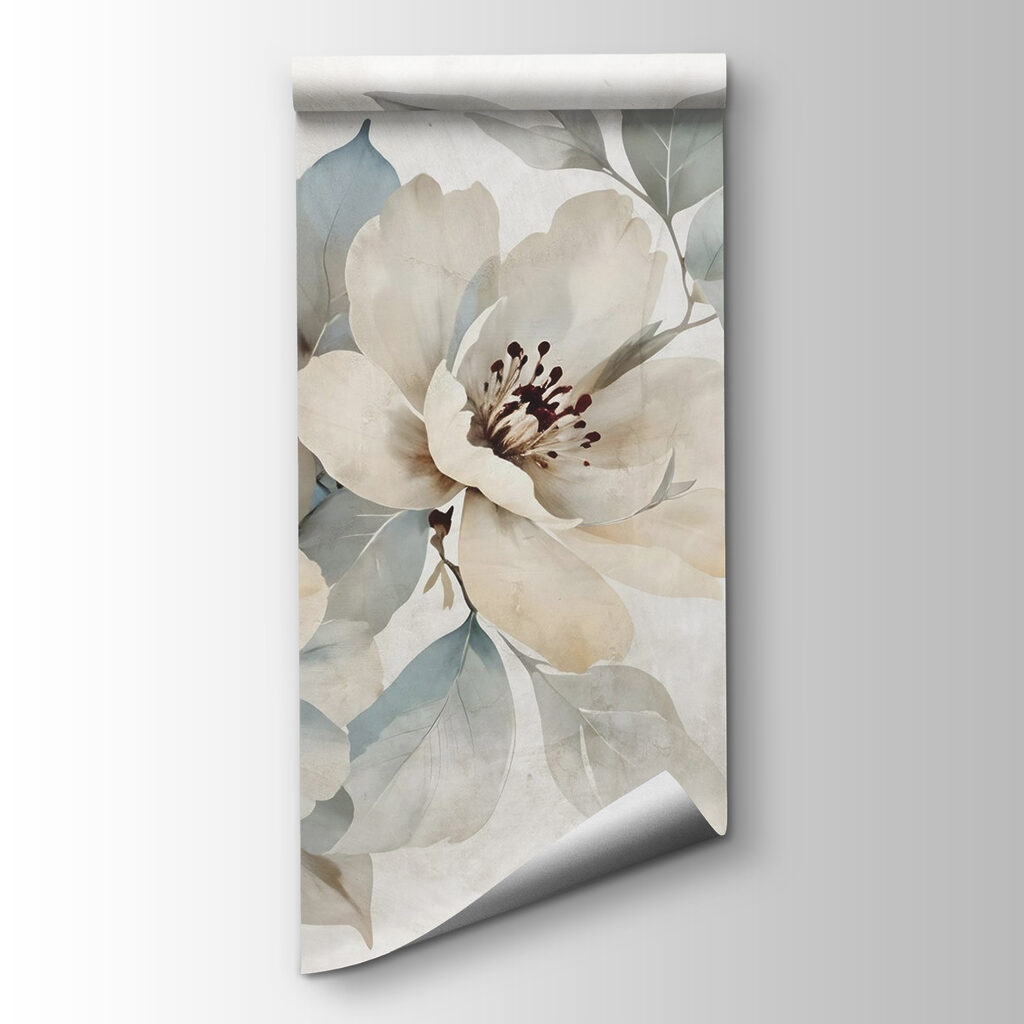 Painting of flowers and leaves Painting of flowers and leaves