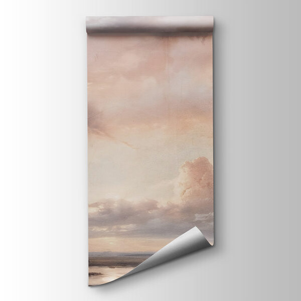 Landscape with a body of water and clouds Landscape with a body of water and clouds