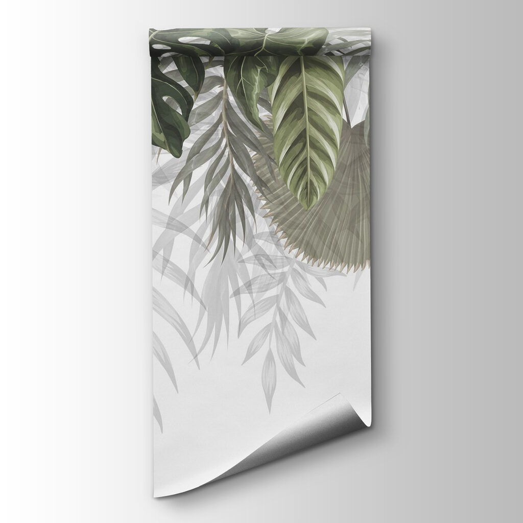 Row of green leaves Row of green leaves