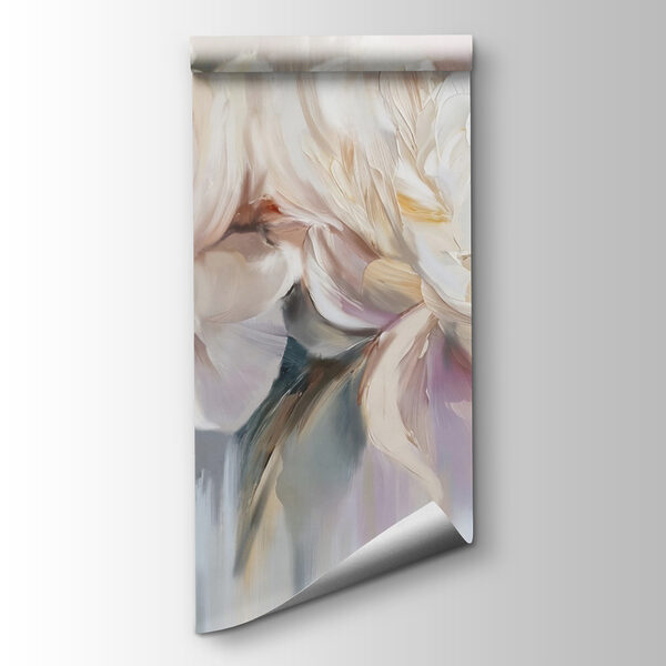 Painting of flowers on a white background