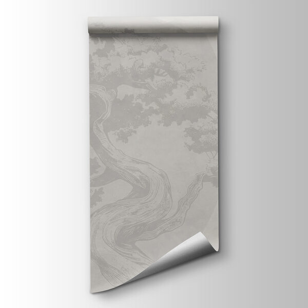 Tree with curved trunk and curved trunk Tree with curved trunk and curved trunk