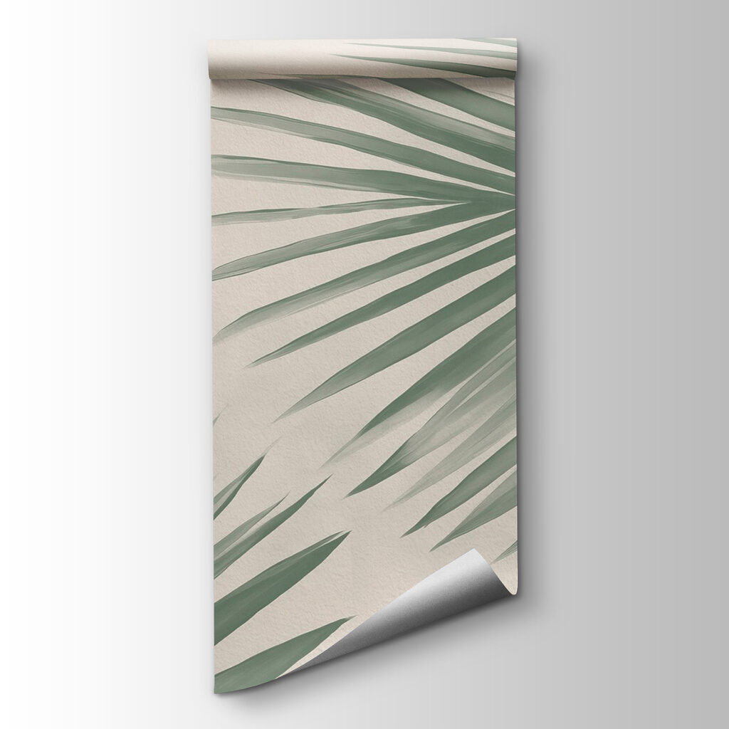 Fresh green palm leaves, nature's touch Fresh green palm leaves, nature's touch