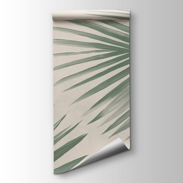 Fresh green palm leaves, nature's touch Fresh green palm leaves, nature's touch