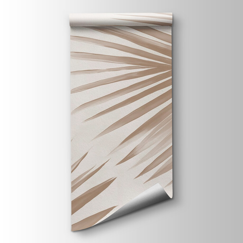 Elegant palm leaves on a soft background